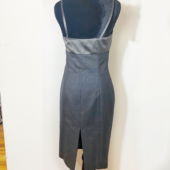 LES COPAINS COUTURE METALLIC MIDI PENCIL DRESS 42 - Picture 2 of 13